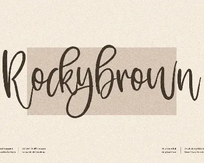 Rockybrown font