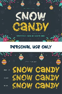 Snow Candy font