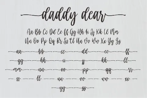 daddy dear font