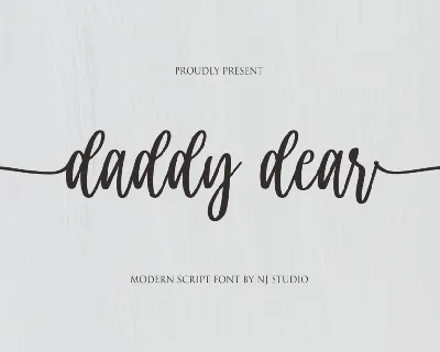 daddy dear font