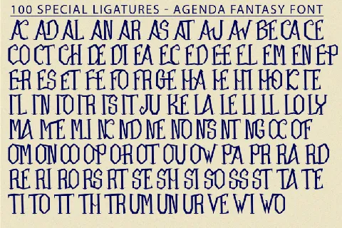 Agenda Fantasy font