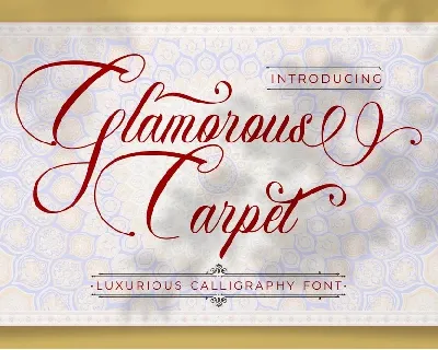 Glamorous Carpet font