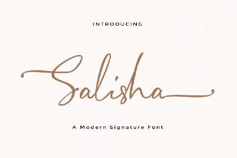 Salisha Signature font
