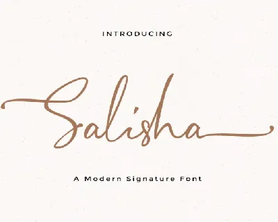 Salisha Signature font
