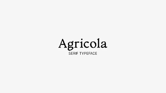 Agricola font