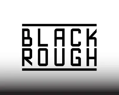 Blackrough Sans Serif font