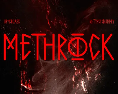 Methrock font