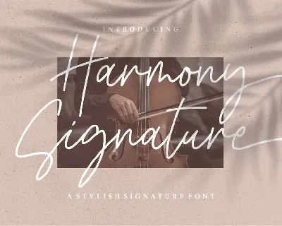 Harmony Signature font