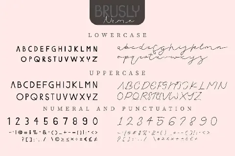 Brusly Name Demo font