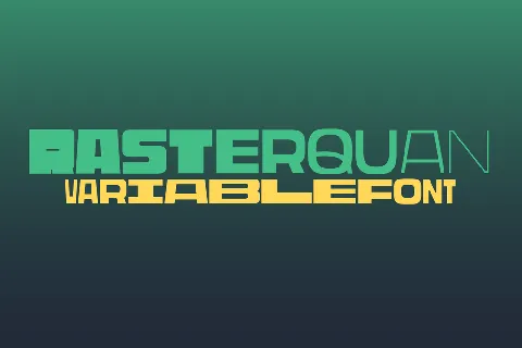 Rasterquan font