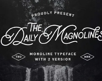 Daily Magnolines font