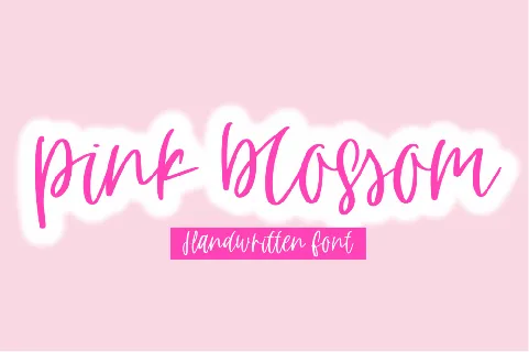 pink blossom font