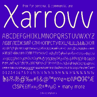 Xarrovv font