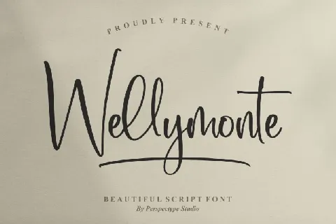 Wellymonte font