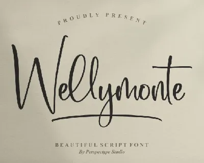 Wellymonte font