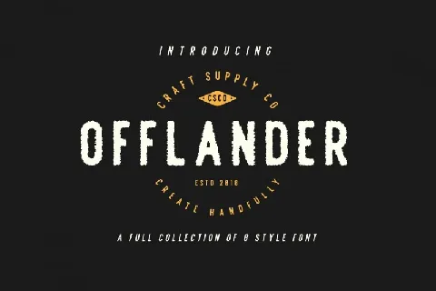 Offlander font