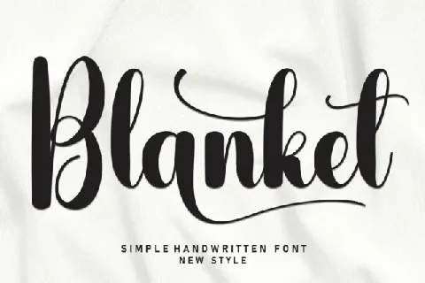 Blanket Script Typeface font