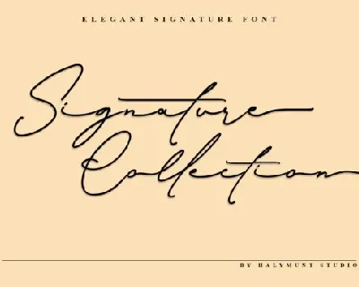 Signature Collection font