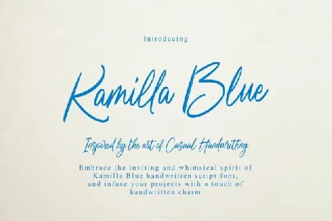 Kamilla Blue font