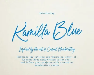 Kamilla Blue font