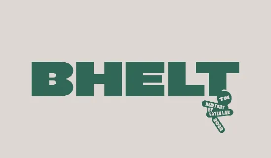 Bhelt font