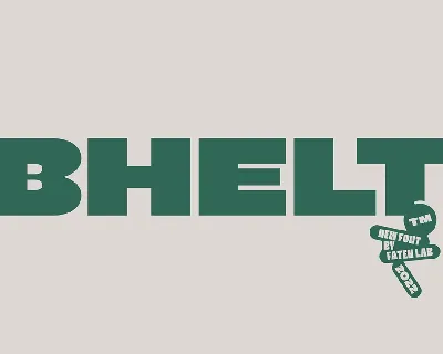 Bhelt font