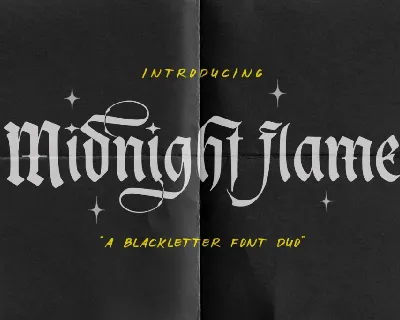 Midnight Flame font