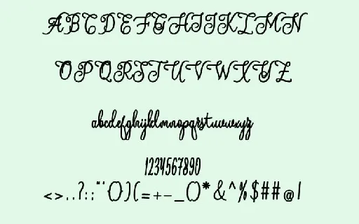 Andalan Script font