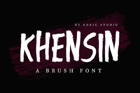 Khensin Demo font