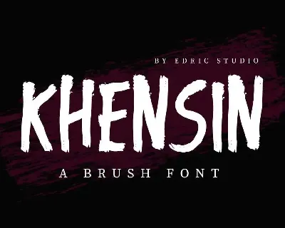 Khensin Demo font