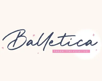 Balletica font