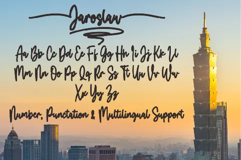 Jaroslaw font