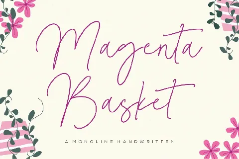 Magenta Basket font