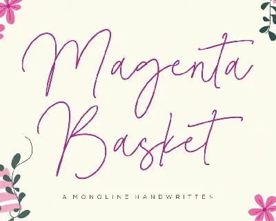 Magenta Basket font