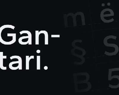 Gantari Family font