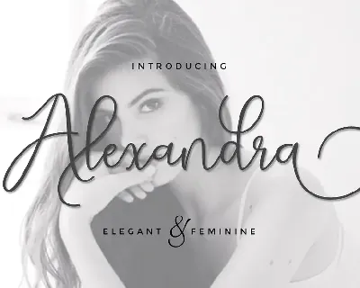 Alexandra Script font