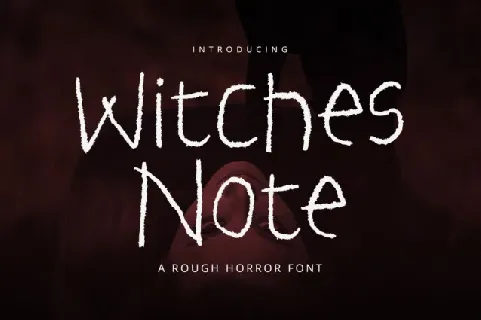 Witches Note Display font