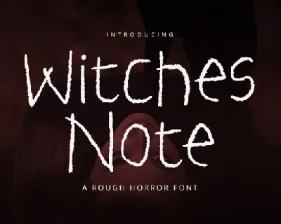 Witches Note Display font