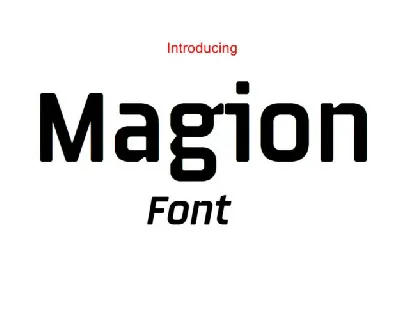 Magion font