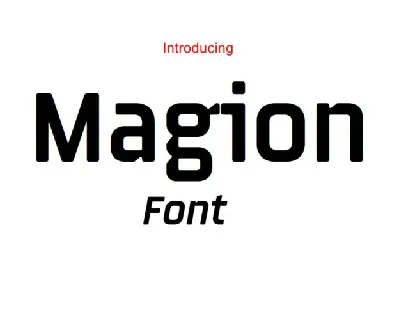 Magion font