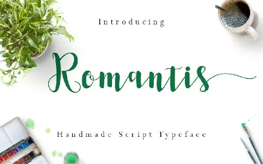 Romantis Script font