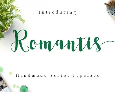 Romantis Script font