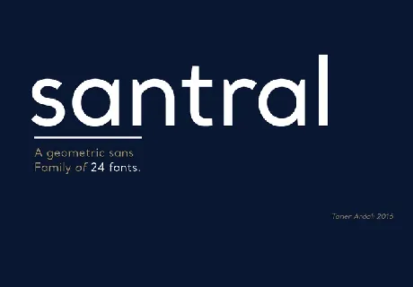 Santral font