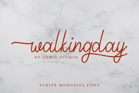 Walkingday Demo font