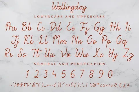 Walkingday Demo font