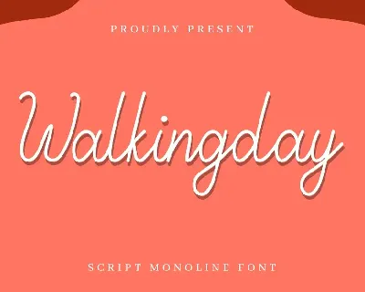 Walkingday Demo font