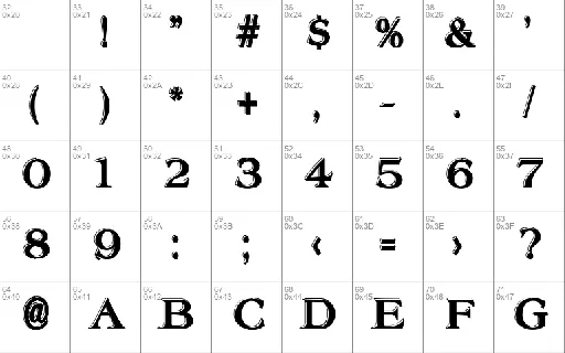 Offset Plain font