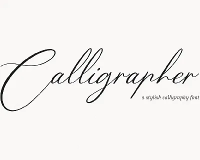 Calligrapher font