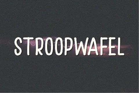 Stroopwafel font