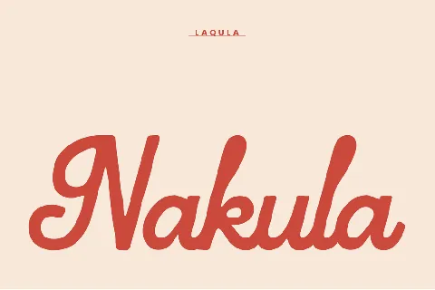 Laqula DEMO font